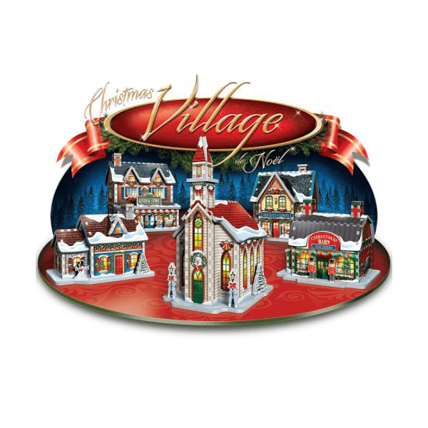 Wrebbit Christmas Village 3D Puzzle