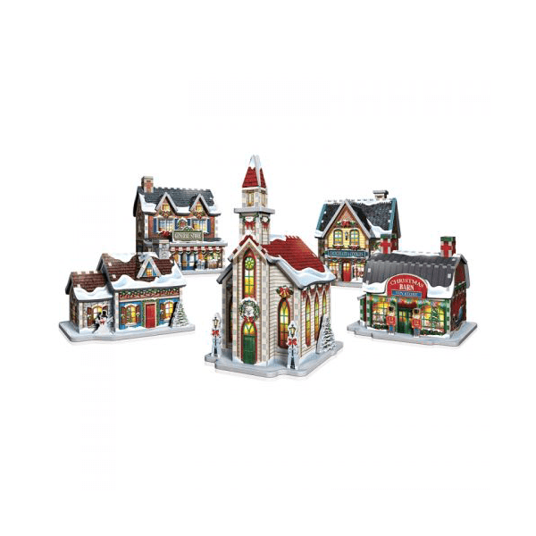 Wrebbit Christmas Village 3D Puzzle