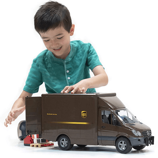 Discontinued Bruder MB Sprinter UPS Truck with Driver & Accessories