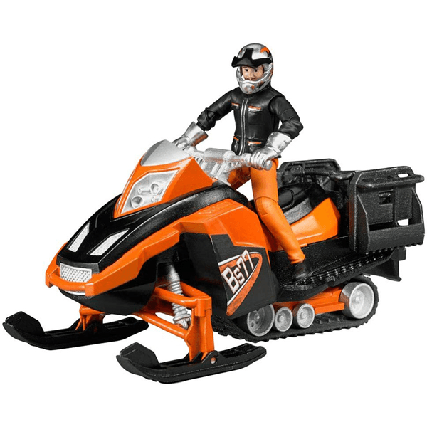 Bruder Snowmobile with Driver and Accessories