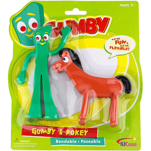 Gumby and Pokey Bendable Pair