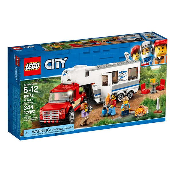 Discontinued LEGO® City 60182 Pickup & Caravan