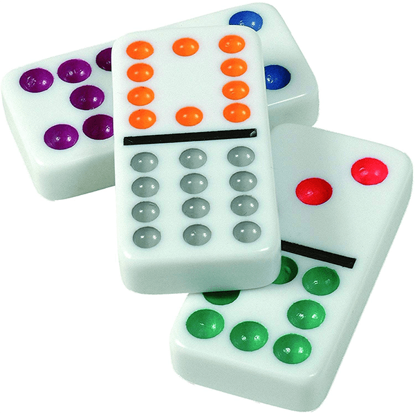 Double Twelve Mexican Train Dominoes in Tin