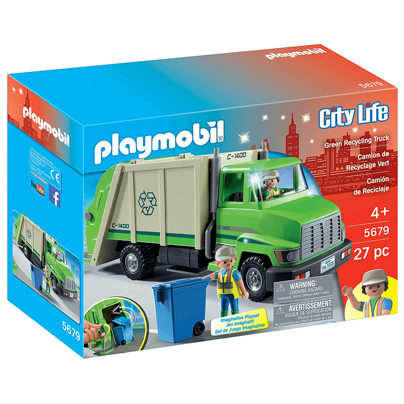 Playmobil Green Recycling Truck