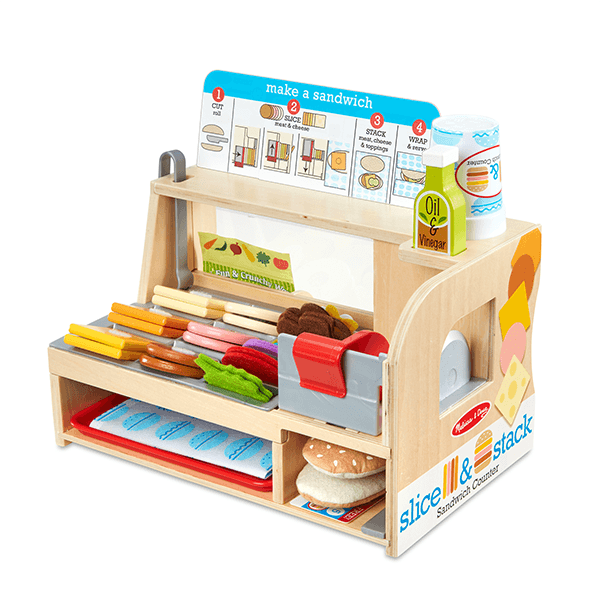 Melissa & Doug Slice and Stack Sandwich Counter