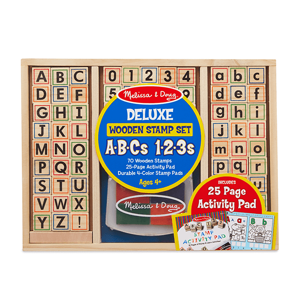Melissa & Doug Deluxe Wooden Stamp Set