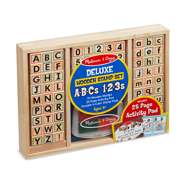 Melissa & Doug Deluxe Wooden Stamp Set
