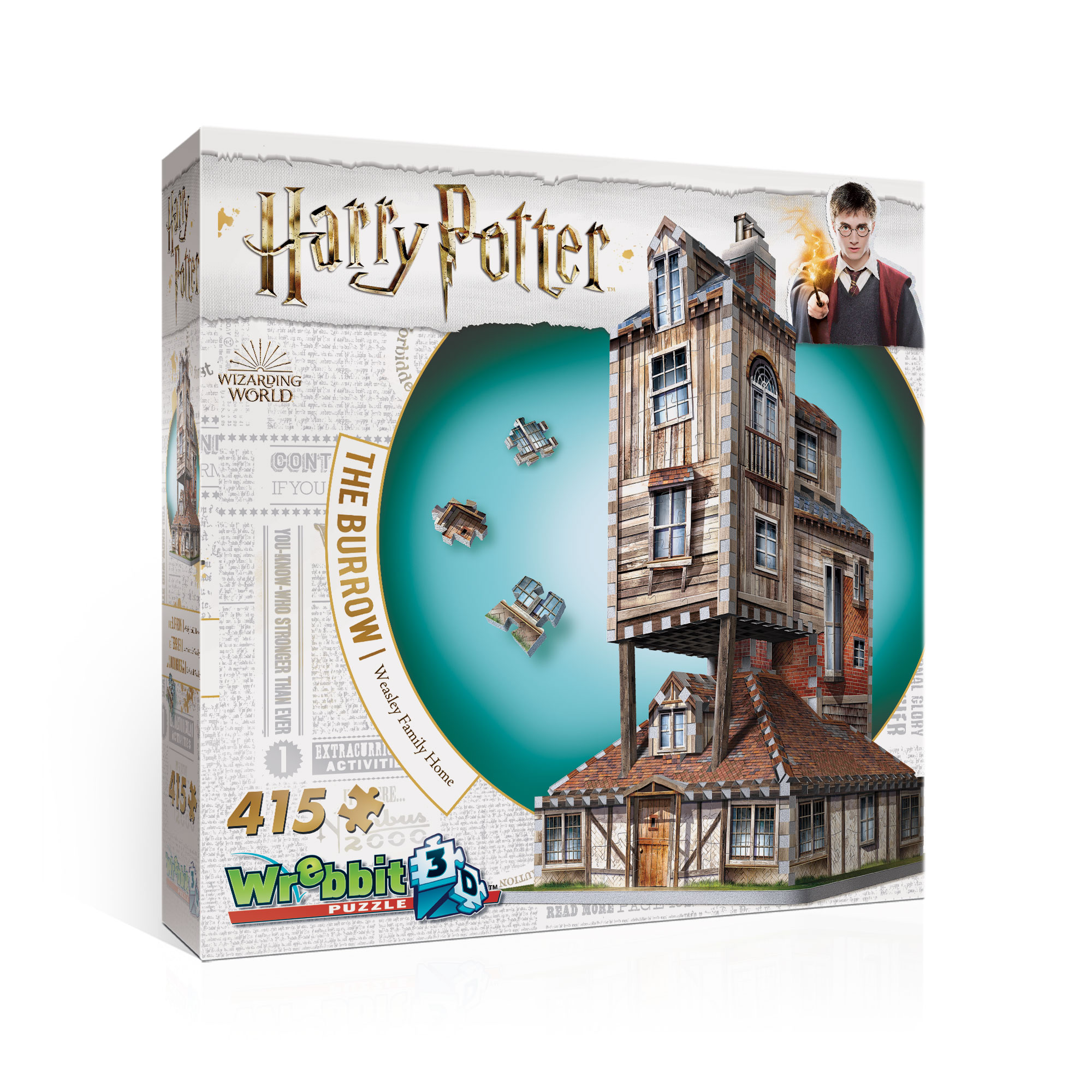 Wrebbit 3D Harry Potter Burrow - Weasley Family Home Jigsaw Puzzle 415 Piece