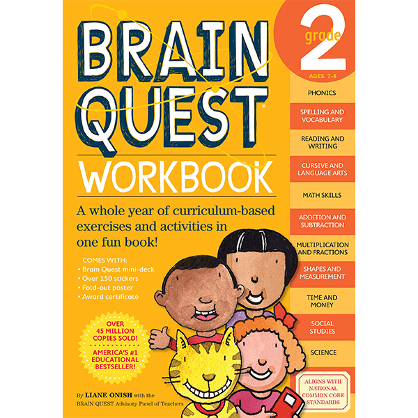 Brain Quest Workbook: Grade 2: A Whole Year of Curriculum-Based Exercises and Activities in one Fun Book!