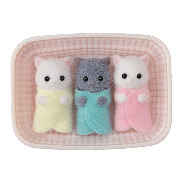 Calico Critters Persian Cat Triplets