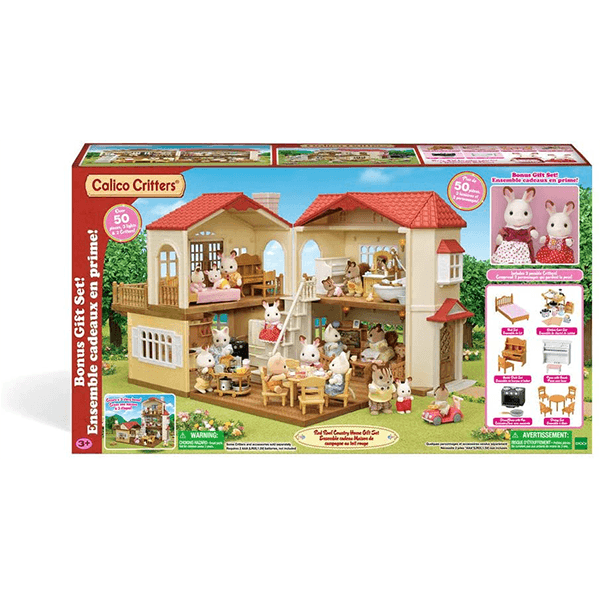 Calico Critters Red Roof Country Home Gift set JR Toy Company