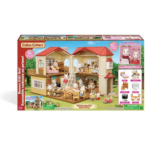 Calico Critters Red Roof Country Home Gift set