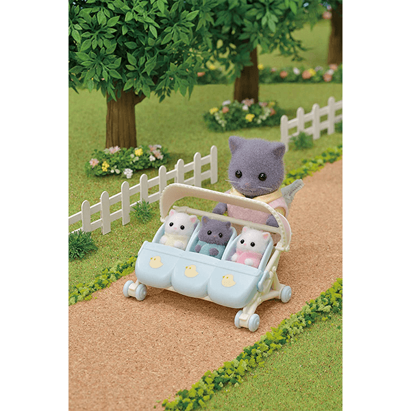 Calico Critters Triplet Stroller