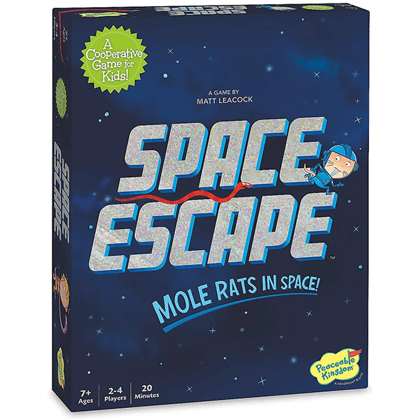 Peaceable Kingdom Space Escape Mole Rats in Space Board Game