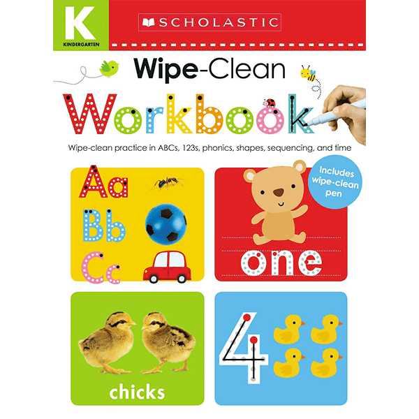 Scholastic Early Learners: Wipe–Clean Workbook: Grade Kindergarten