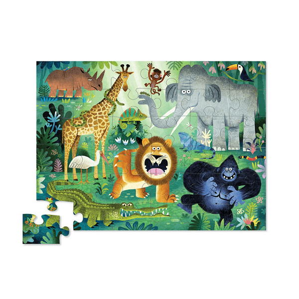 Crocodile Creek Very Wild Animals 36 Piece Floor Puzzle