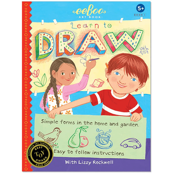 Eeboo Learn to Draw Simple Forms Art Book