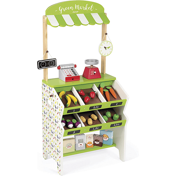 Janod Green Market Grocery Playset