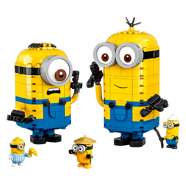 Discontinued LEGO® Minions 75551 Brick-built Minions and their Lair