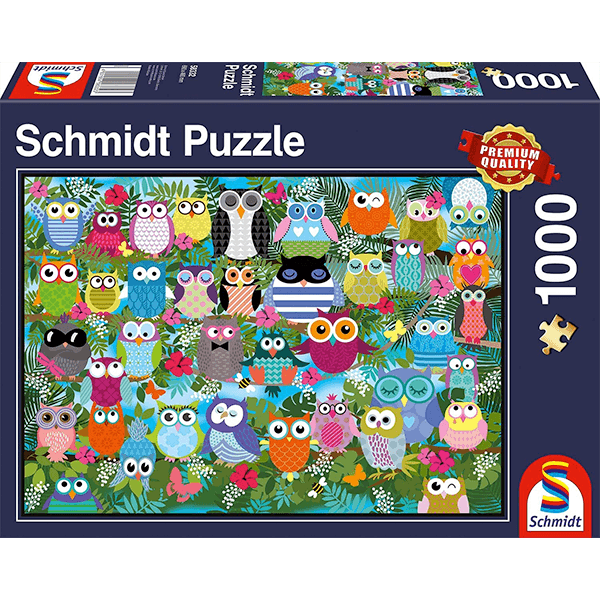 Schmidt Collage of Owls 1000 Piece Jigsaw Puzzle