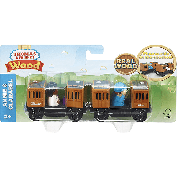 Fisher-Price Thomas & Friends Wood Annie & Clarabel Trains