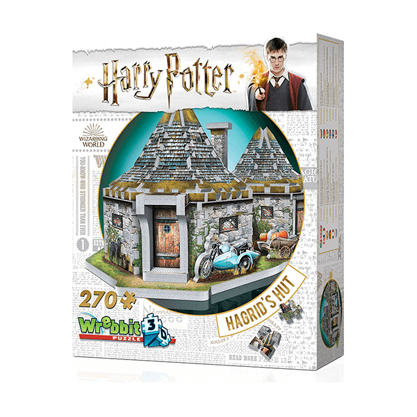 Wrebbit 3D Harry Potter Hagrid's Hut Jigsaw Puzzle