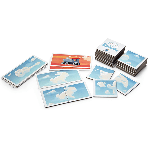 Blue Orange Clouds Matching Game