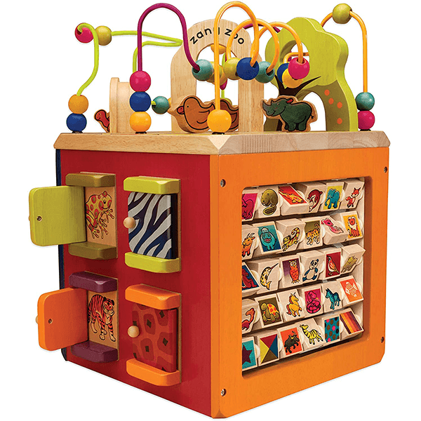 B. Woody Zany Zoo Wooden Activity Cube