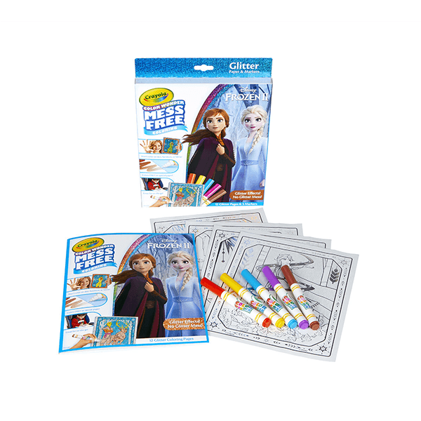 Crayola Color Wonder Mess Free Frozen 2 Glitter Effects Set