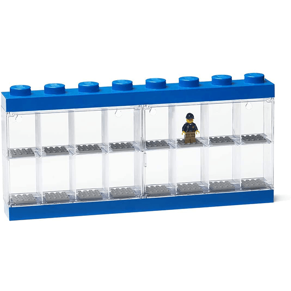 Lego Minifigure Display Case 16 - Blue