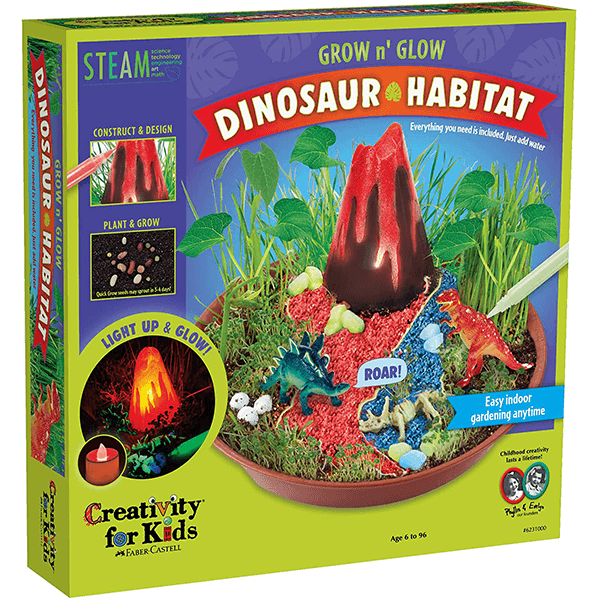 Creativity for Kids Grow N’ Glow Dinosaur Habitat