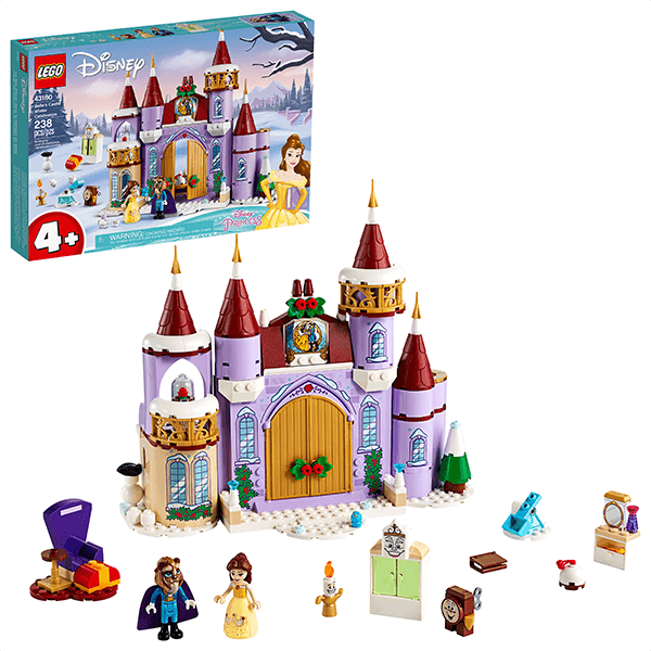 Discontinued LEGO® Disney 43180 Belle's Castle Winter Celebration