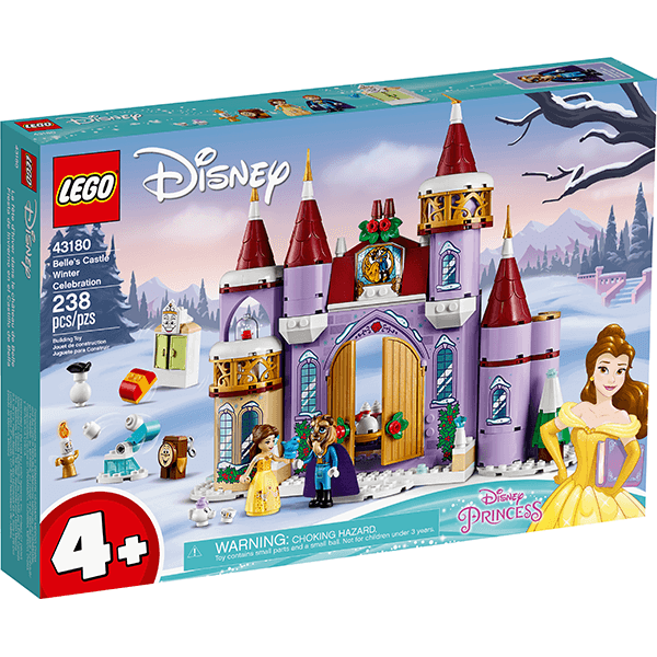 Discontinued LEGO® Disney 43180 Belle's Castle Winter Celebration