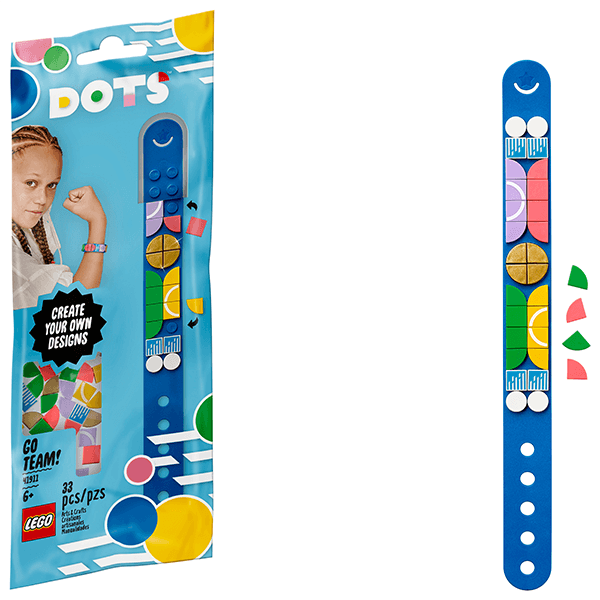 Discontinued LEGO® DOTS 41911 Go Team! Bracelet