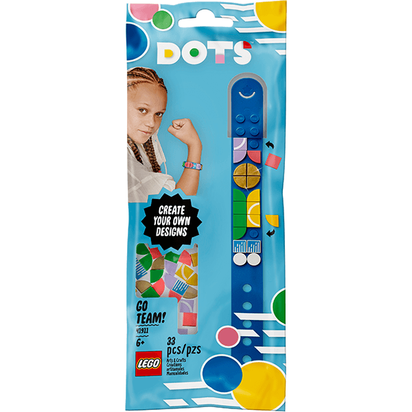 Discontinued LEGO® DOTS 41911 Go Team! Bracelet