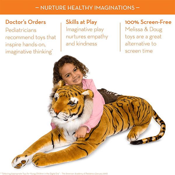 Discontinued Melissa & Doug Giant Tiger Plush