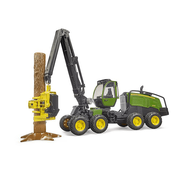 Bruder John Deere 1270G Harvester with One Tree Trunk