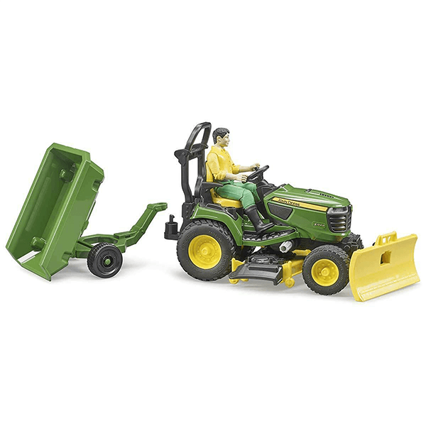 Bruder John Deere Lawn Tractor with Trailer