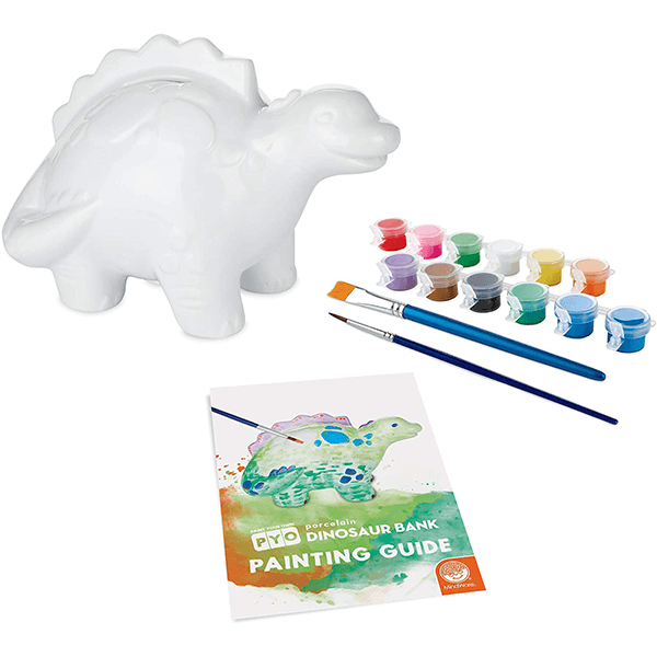 Mindware Paint Your Own Porcelain Bank: Dinosaur