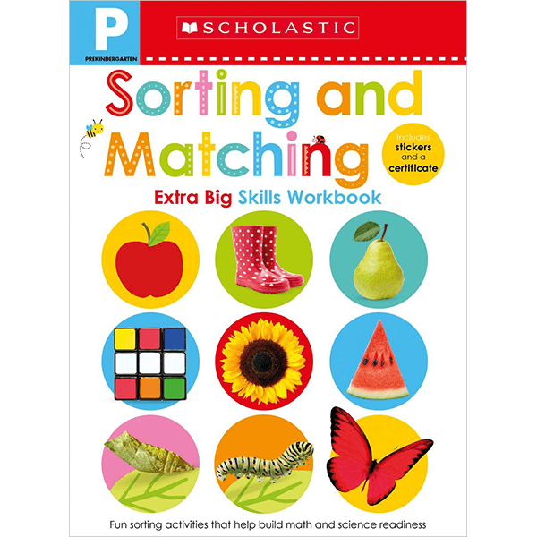 Scholastic Early Learners: Pre-K Extra Big Skills Workbook: Sorting and Matching