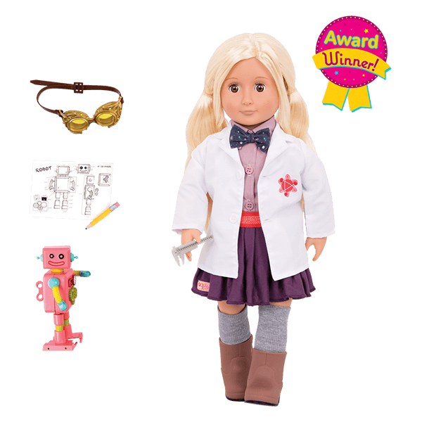 Our Generation Amelia Ann Inventor 18 Inch Doll