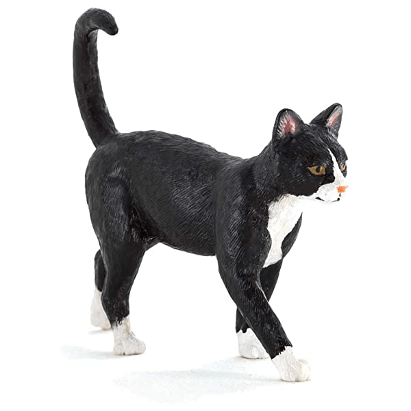 Mojo Black & White Cat Figurine