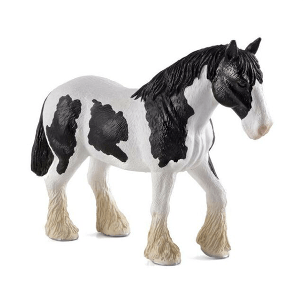 Mojo Clydesdale Horse Black and White Figurine