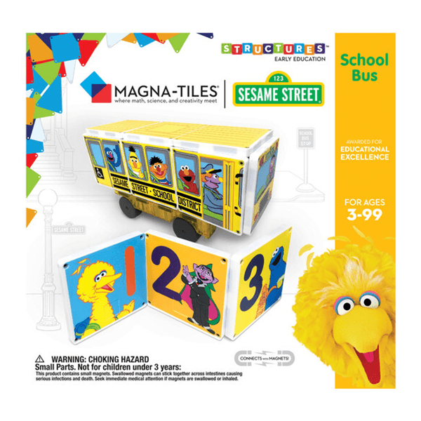 Magna-Tiles Sesame Street School Bus