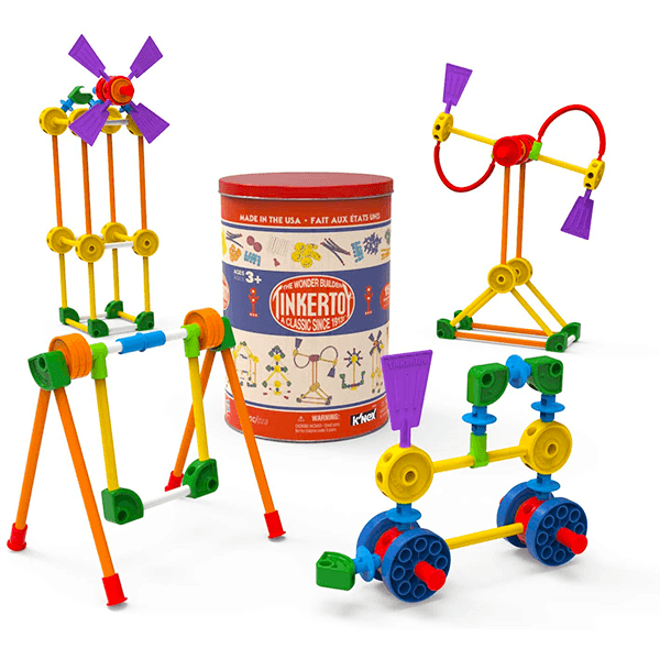 K'NEX TinkerToy - Classic Building Tin
