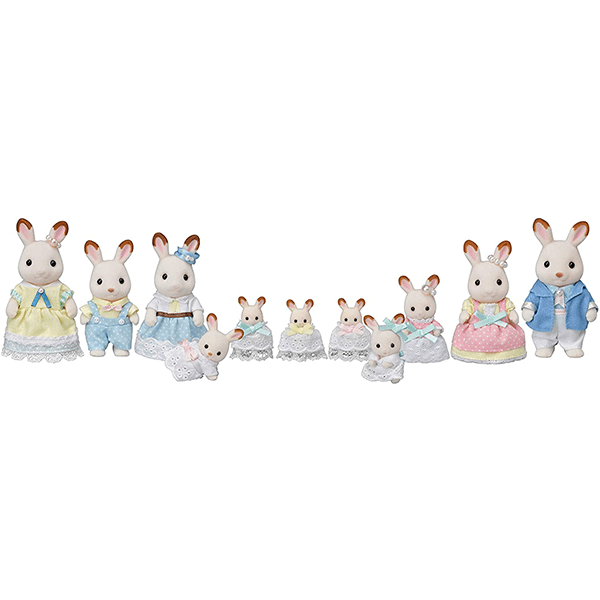 Calico Critters Hopscotch Rabbit Family Celebration Set