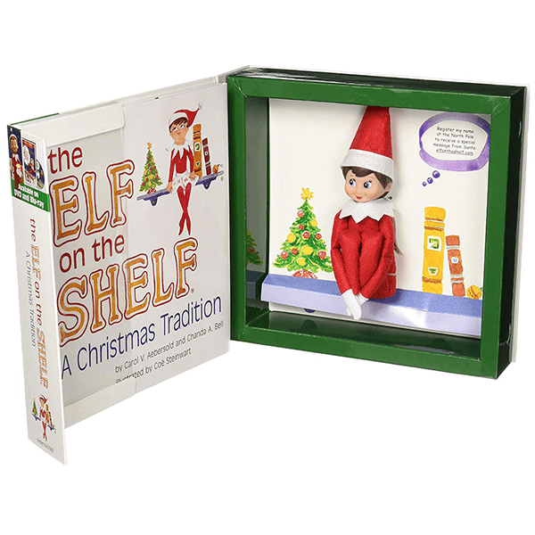 Discontinued Open Box Elf on the Shelf: A Christmas Tradition (Blue-Eyed Girl Scout Elf)