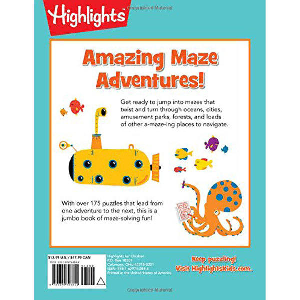 Highlights Jumbo Book of Amazing Mazes