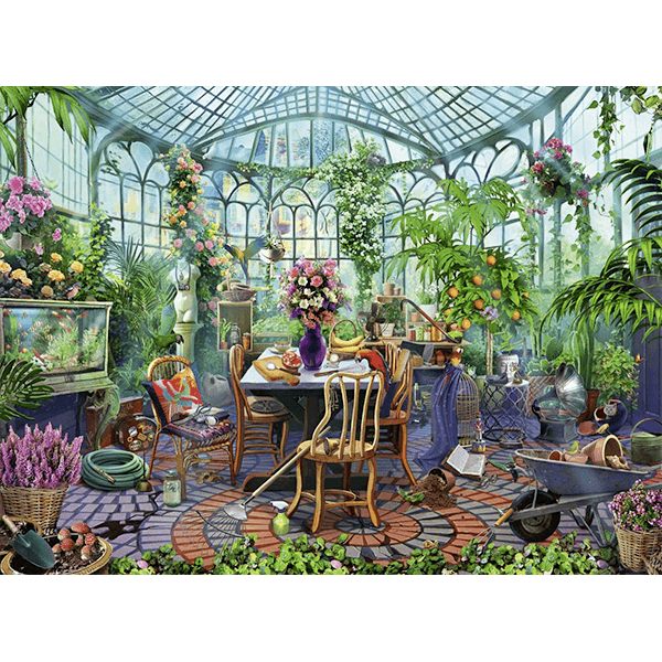 Ravensburger Greenhouse Mornings 500 Piece Puzzle