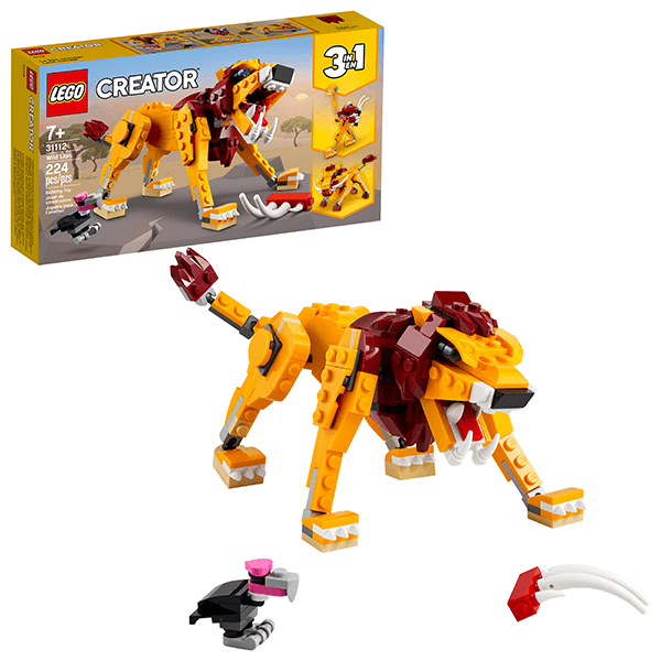 Discontinued LEGO® Creator 3 in 1 31112 Wild Lion